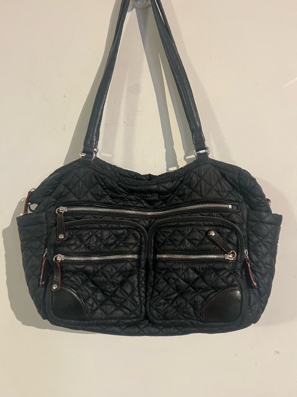 Mz Wallace Crosby traveler black shoulder bag